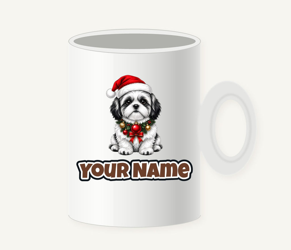 Shih Tzu Christmas Personalised Christmas Mug