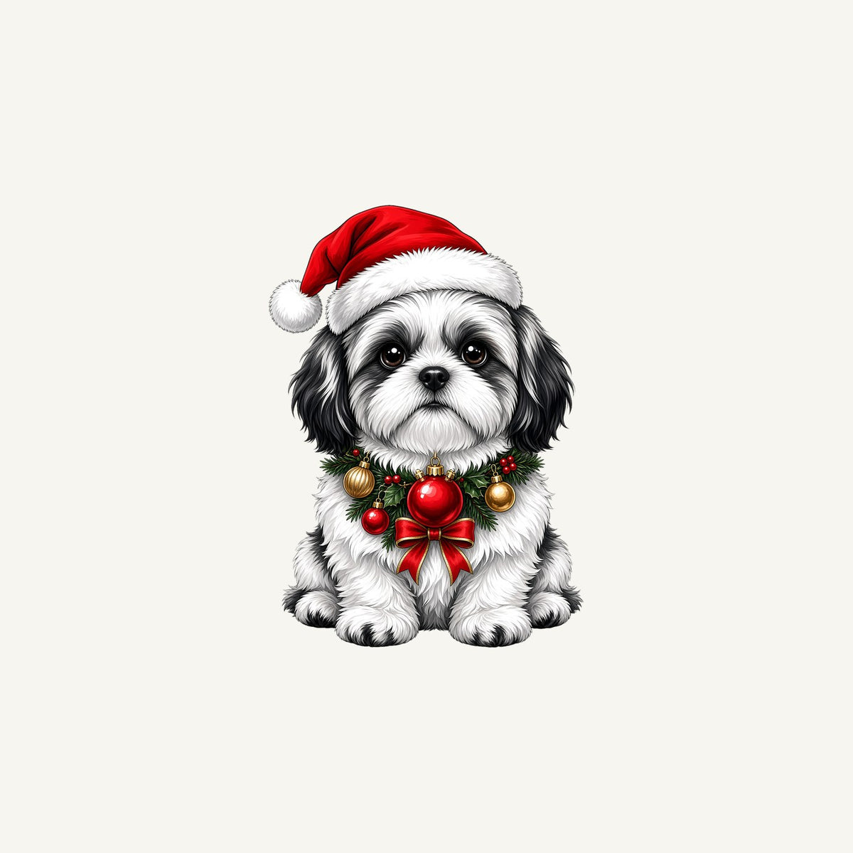 Shih Tzu Christmas Personalised Christmas Mug
