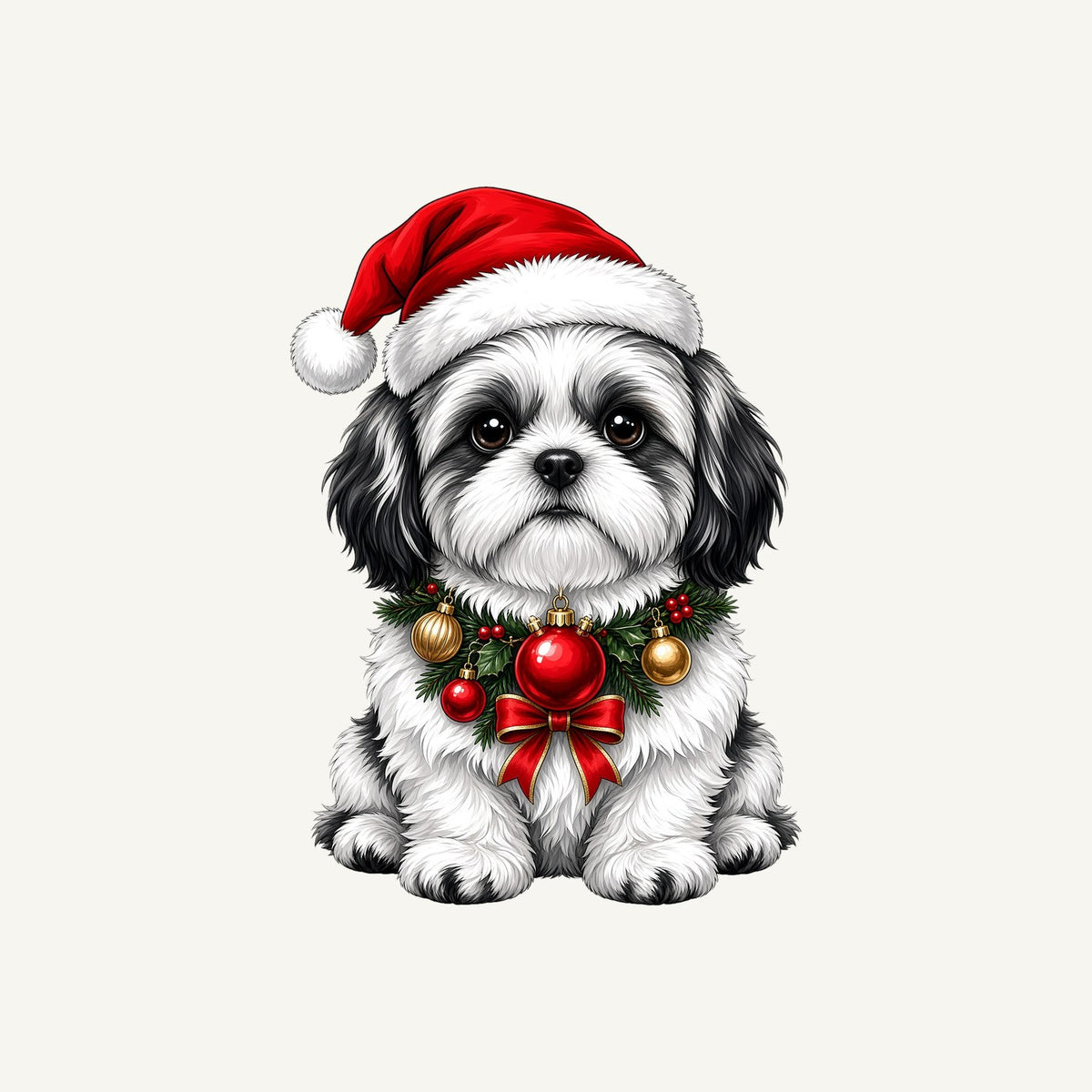 Shih Tzu Christmas Personalised Santa Sack