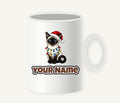 Siamese in Christmas Lights Personalised Christmas Mug
