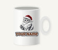 Siberian Cat Christmas Personalised Christmas Mug