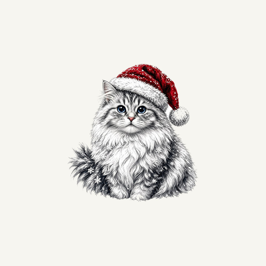 Siberian Cat Christmas Personalised Christmas Mug