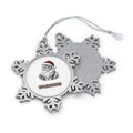 Siberian Cat Personalised Pewter Christmas Ornament