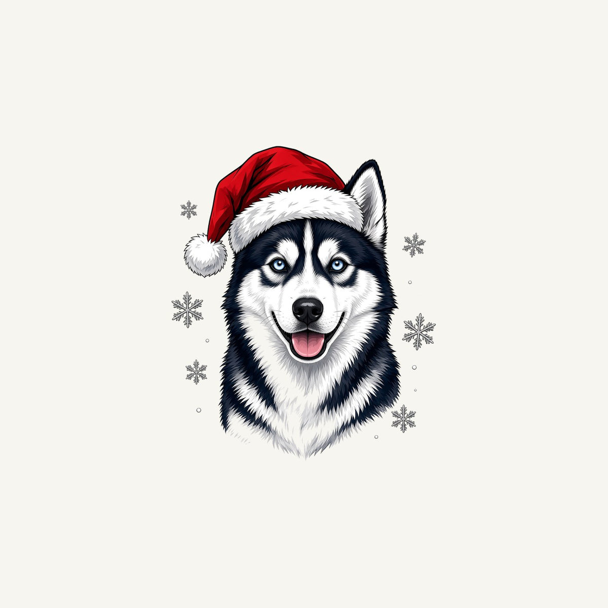 Siberian Husky Christmas Personalised Christmas Mug