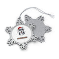 Siberian Husky Personalised Pewter Christmas Ornament