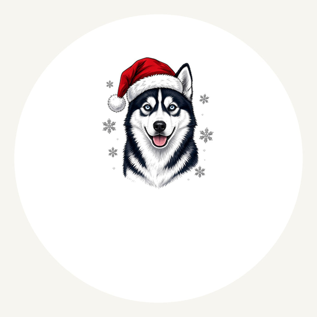 Siberian Husky Personalised Pewter Christmas Ornament