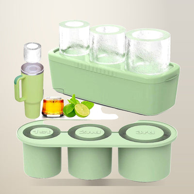 Silicone Ice Cube Tray with Lid for 20, 30 and 40 oz Tumblers