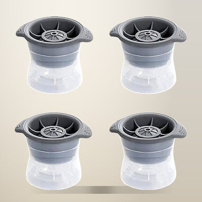 Silicone Ice Sphere Moulds, Grey, 4 Pack