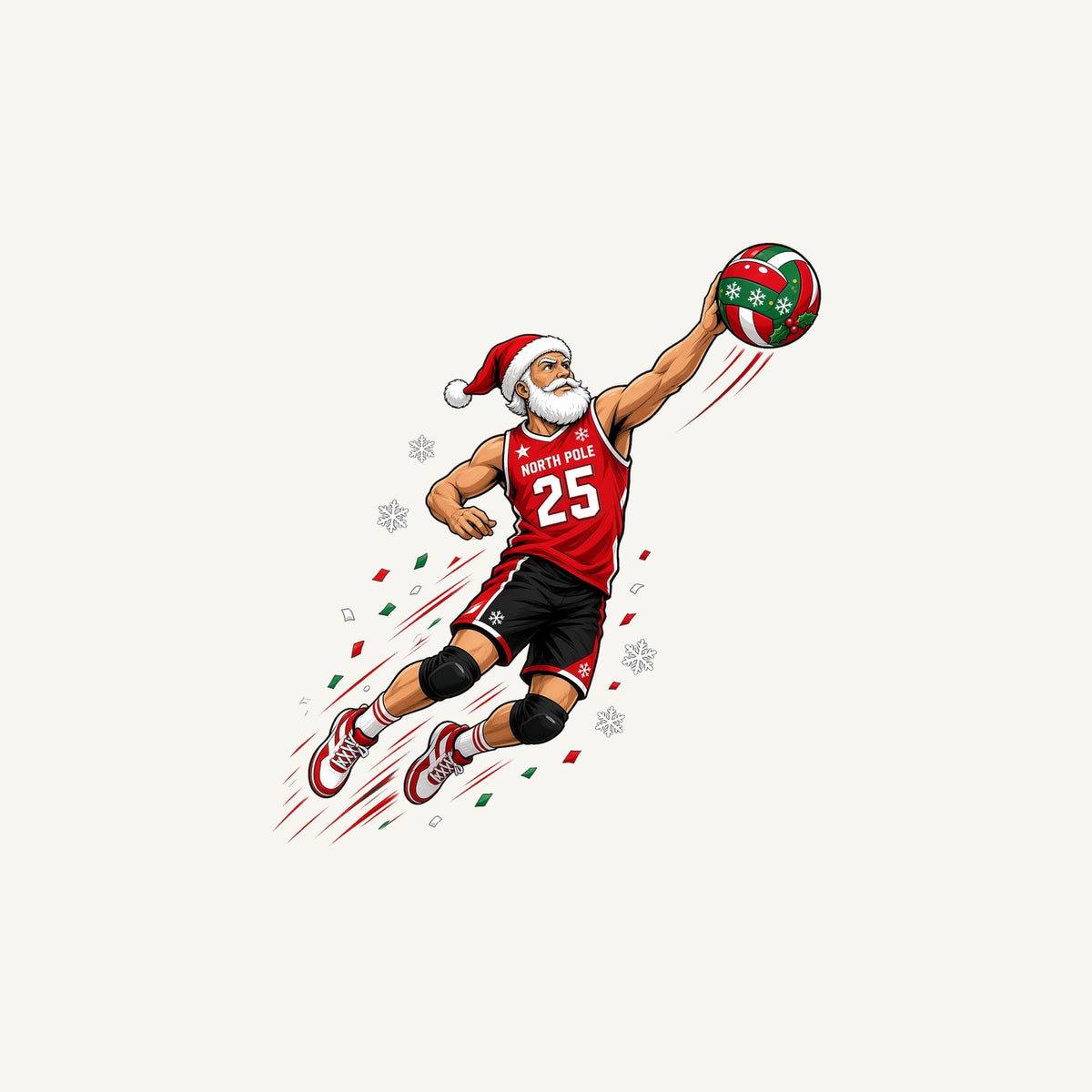 Slam Dunk Santa Personalised Christmas Mug