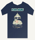 Sleeping Baby First Xmas Personalised Kids and Baby Christmas Tee