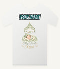 Sleeping Baby First Xmas Personalised Christmas T-Shirt and Hoodie