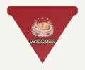 Sleeping Kitten On Blanket Personalised Christmas Dog Bandana