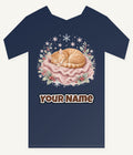 Sleeping Kitten On Blanket Personalised Kids and Baby Christmas Tee