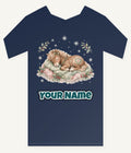 Sleepy Christmas Pony Personalised Kids and Baby Christmas Tee