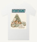 Sleepy Fawn First Christmas Personalised Christmas T-Shirt and Hoodie