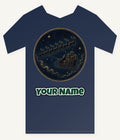 Sleigh Across the Night Sky Personalised Kids and Baby Christmas Tee