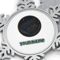 Sleigh Across the Night Sky Personalised Pewter Christmas Ornament