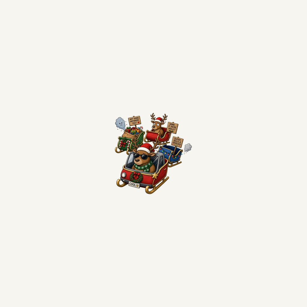 Sleigh Bells and Gridlock Personalised Beach Towel