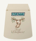 Sloth's First Christmas Personalised Santa Sack
