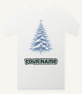 Snow Covered Christmas Tree Personalised Christmas T-Shirt and Hoodie