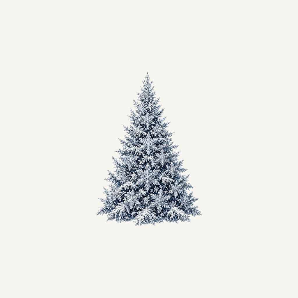 Snow Dusted Blue Spruce Personalised Christmas Mug