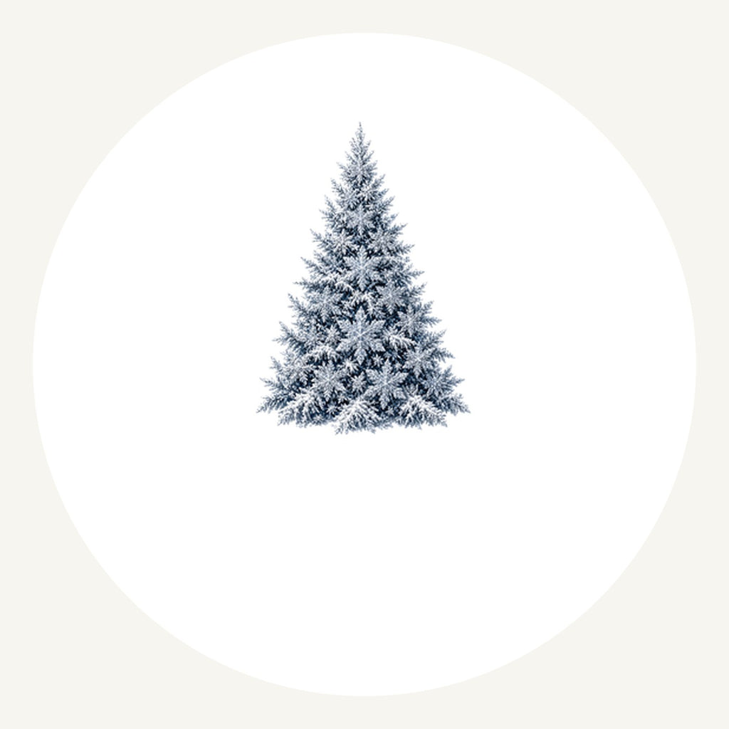 Snow Dusted Blue Spruce Personalised Pewter Christmas Ornament