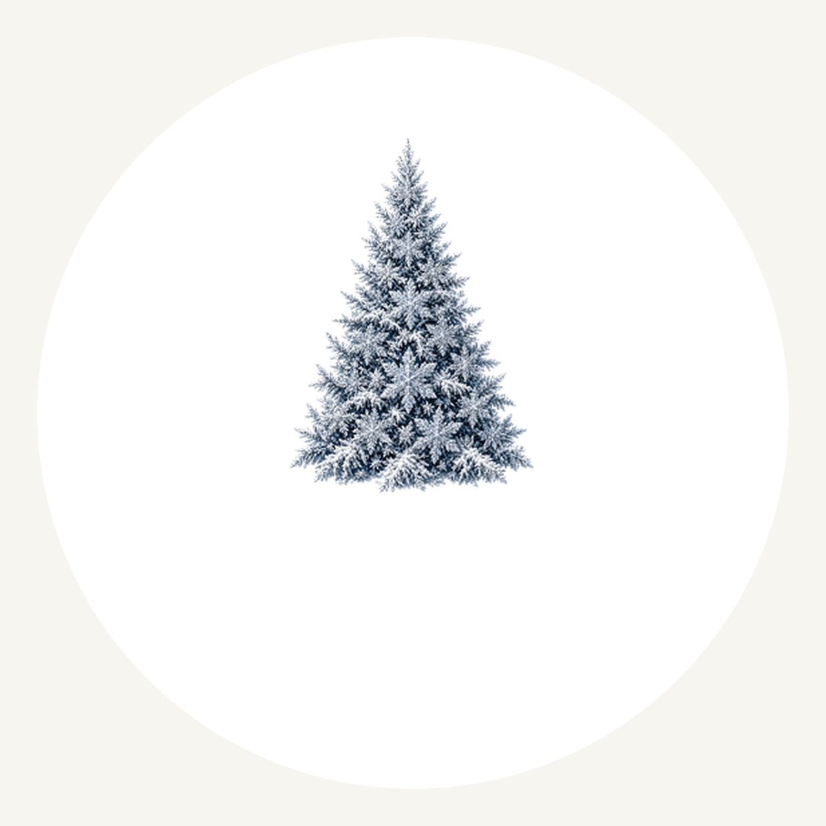 Snow Dusted Blue Spruce Personalised Pewter Christmas Ornament