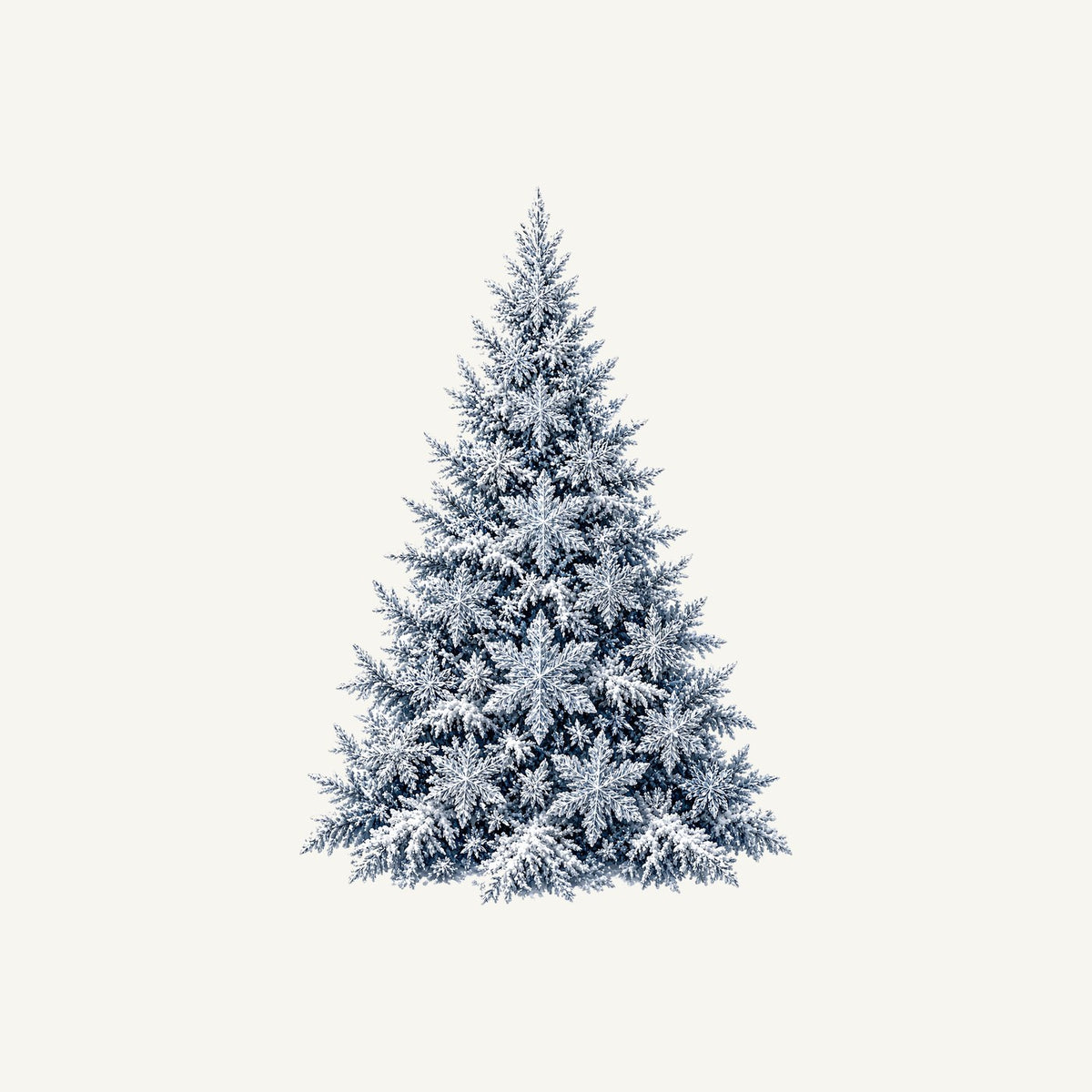 Snow Dusted Blue Spruce Personalised Santa Sack