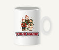 Snowman And Friends Portrait Personalised Christmas Mug