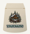 Snowy Cabin in the Pines Personalised Santa Sack