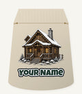 Snowy Log Cabin Personalised Santa Sack