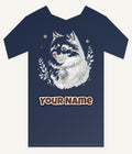 Snowy White Dog Bauble Personalised Kids and Baby Christmas Tee
