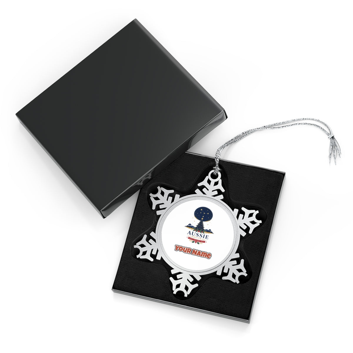 Southern Cross Christmas Tree Personalised Pewter Christmas Ornament