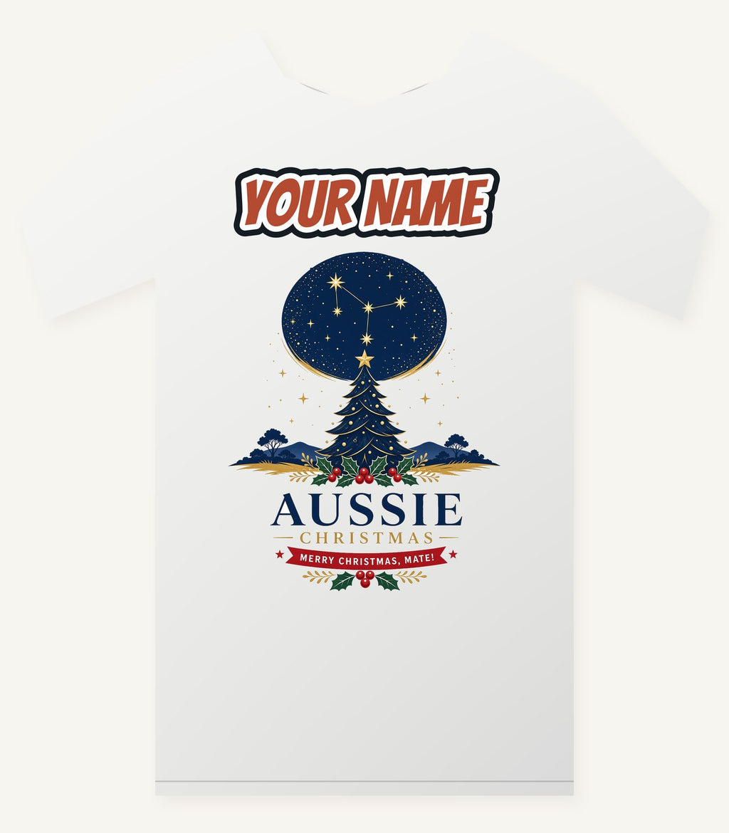 Southern Cross Christmas Tree Personalised Christmas T-Shirt and Hoodie