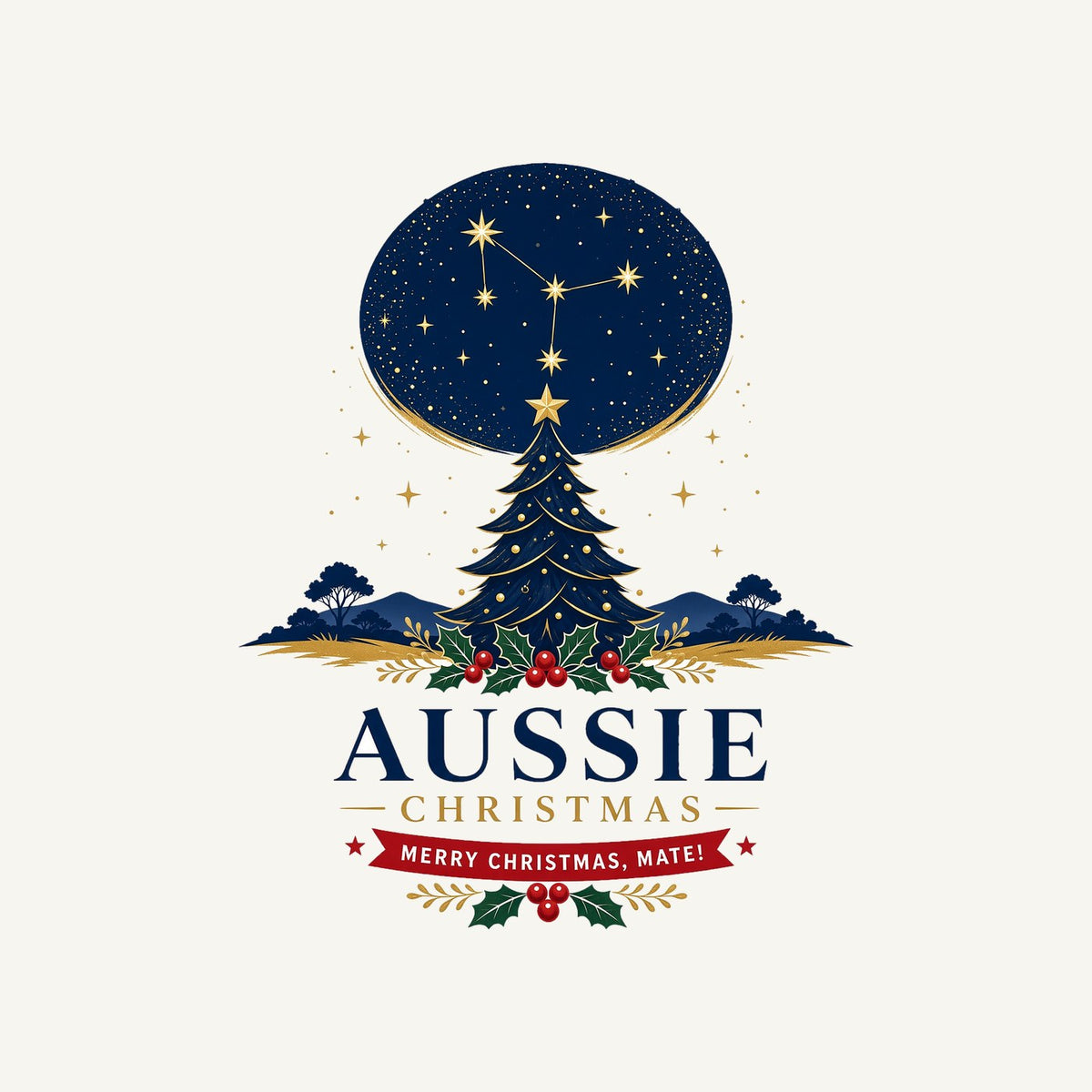 Southern Cross Christmas Tree Personalised Santa Sack