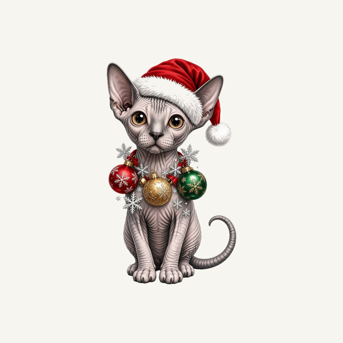 Sphynx Christmas Personalised Christmas Pet Bandana, Cat or Dog