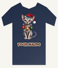 Sphynx Christmas Personalised Kids Tee and Baby Bodysuit
