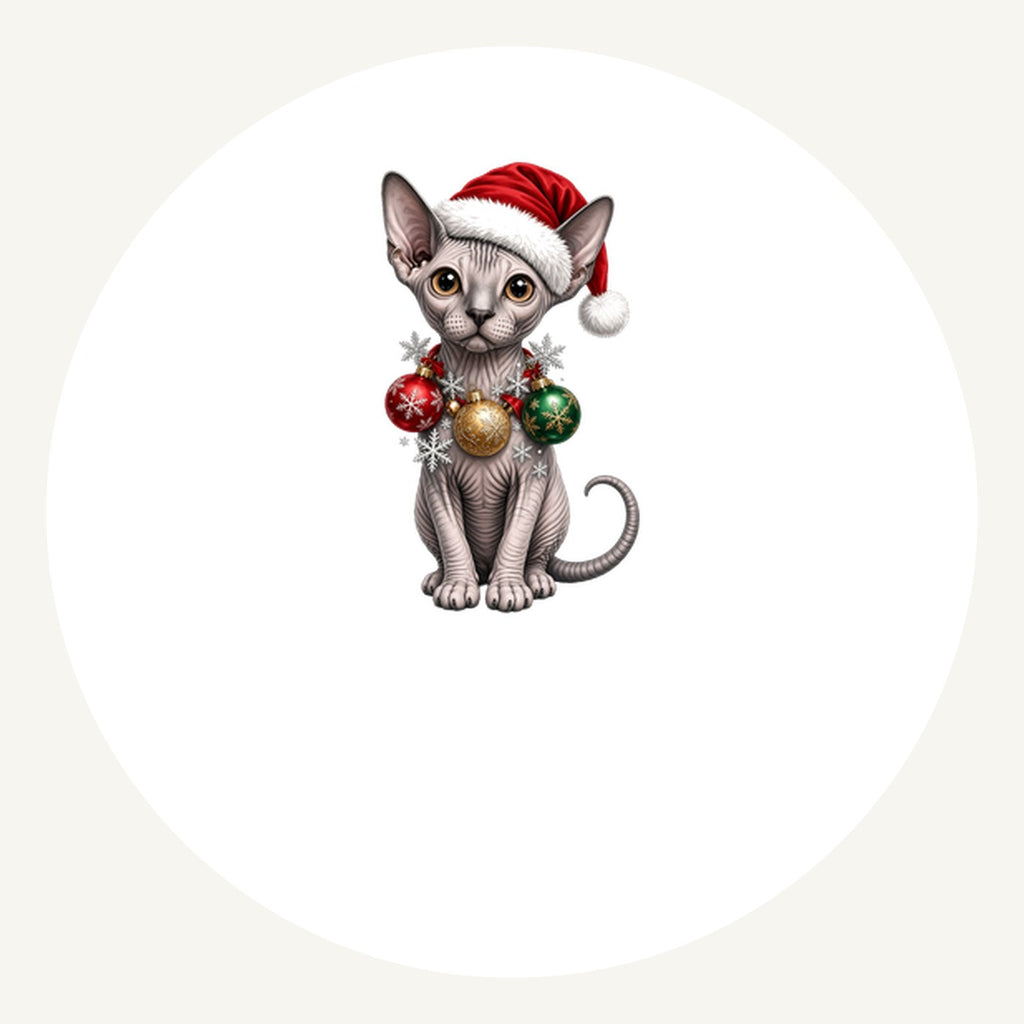 Sphynx Personalised Pewter Christmas Ornament