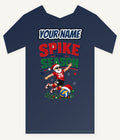 Spike The Season Volleyball Personalised Kids and Baby Christmas Tee