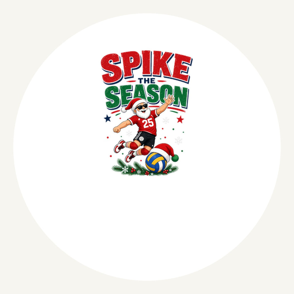 Spike The Season Volleyball Personalised Pewter Christmas Ornament