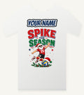 Spike The Season Volleyball Personalised Christmas T-Shirt and Hoodie