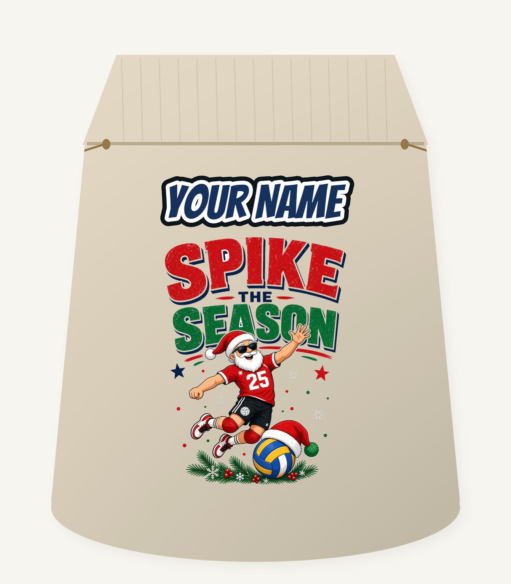 Spike The Season Volleyball Personalised Santa Sack