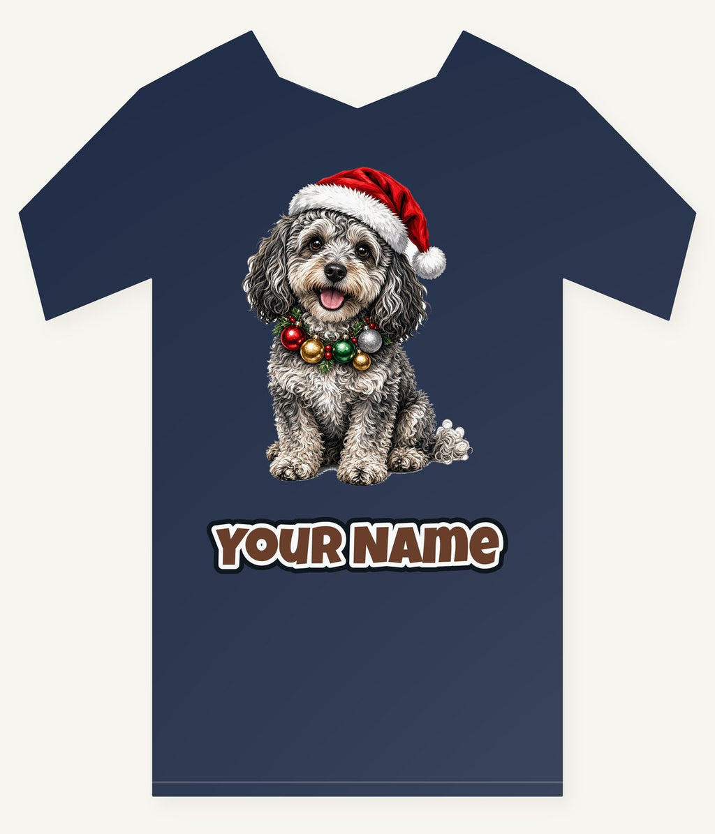 Spoodle Christmas Personalised Kids Tee and Baby Bodysuit