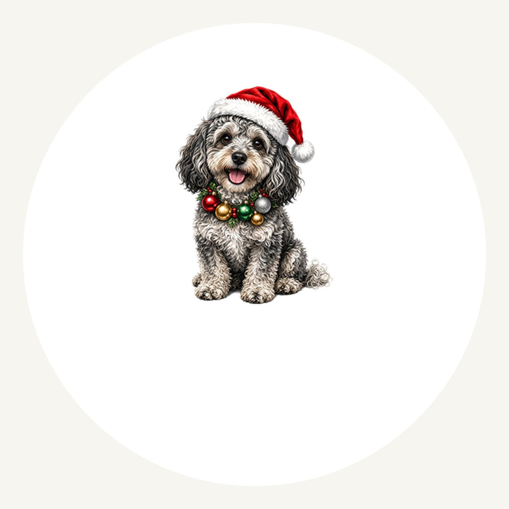 Spoodle Personalised Pewter Christmas Ornament