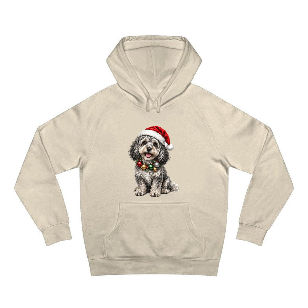 Spoodle personalised Christmas hoodie in sand