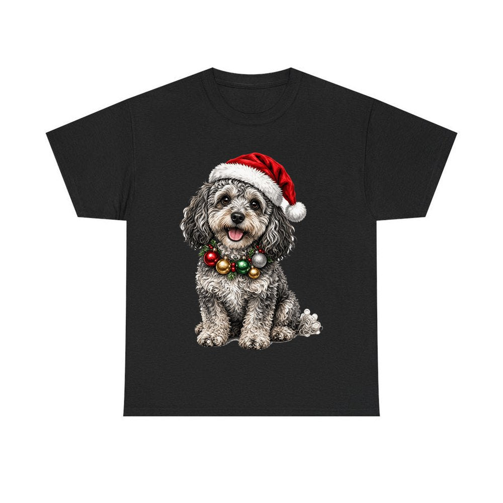 Spoodle personalised Christmas T-shirt in black