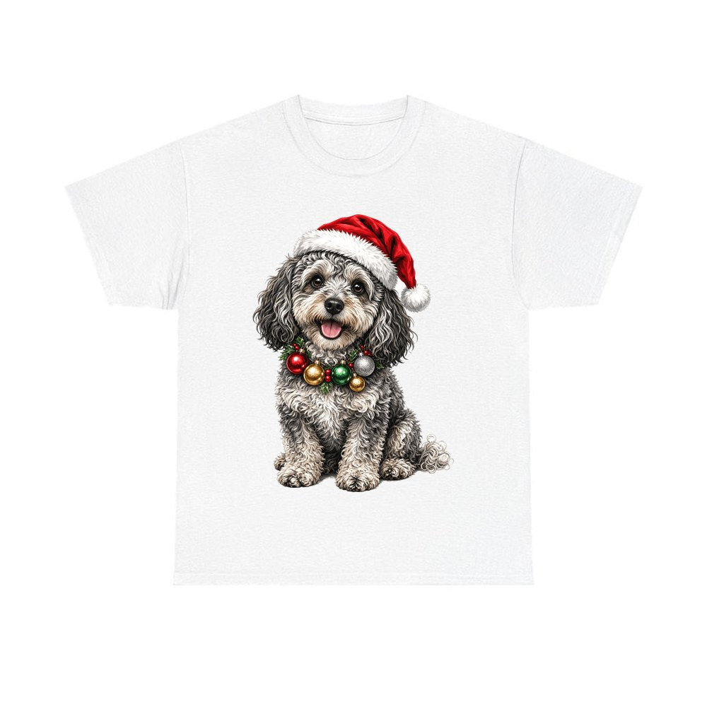 Spoodle personalised Christmas T-shirt in white
