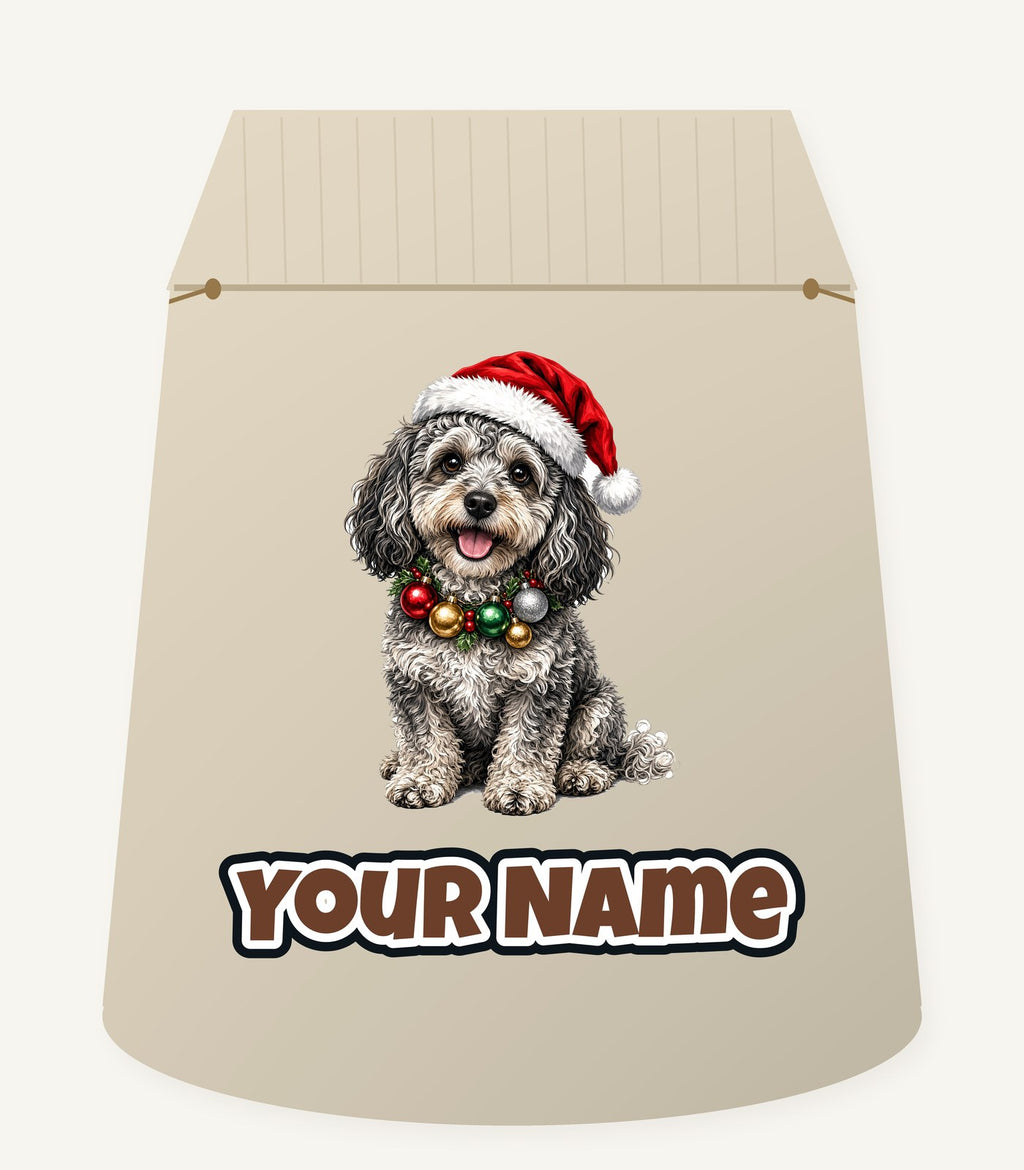 Spoodle Christmas Personalised Santa Sack