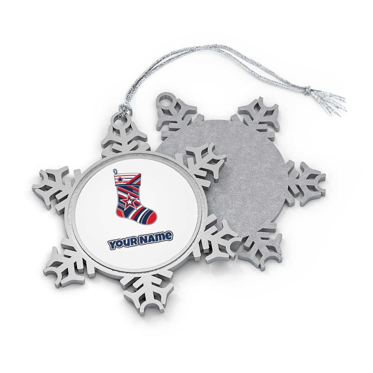 Sports Jersey Christmas Stocking Personalised Pewter Christmas Ornament