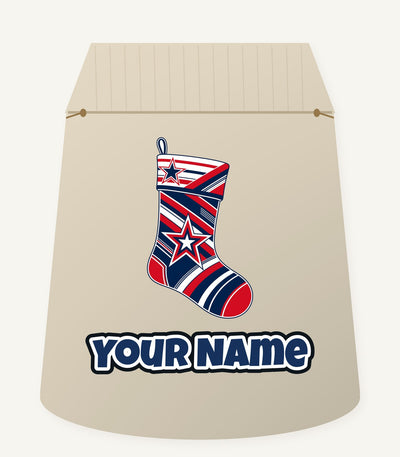 Sports Jersey Christmas Stocking Personalised Santa Sack